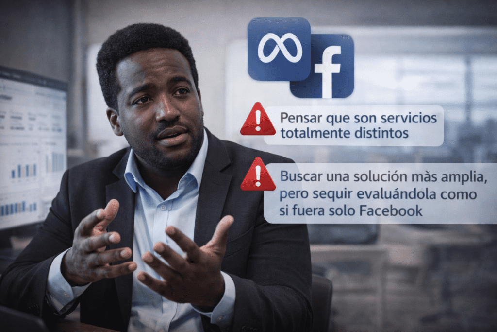 Stevenson Jacques explicando errores comunes al confundir Meta Ads y Facebook Ads en una empresa chilena